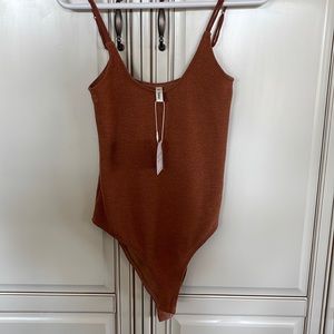 Rust orange bodysuit